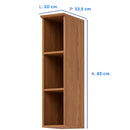 Armário Aéreo 20cm com Nichos MDP MDF Requinte Henn