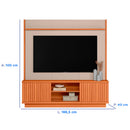 Estante Home para TV até 75" 2 Portas de Correr Ravena Linea Brasil