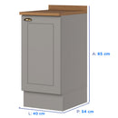 Balcão em MDF 40cm Americana Henn