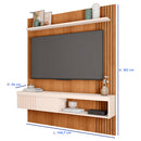 Painel para TV até 55" com Porta Deslizante Jade Caemmun