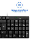 Teclado com Fio e Plug & Play TF100 Multi