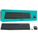 Kit Teclado e Mouse Sem fio Logitech MK235 Wireless Sensor Óptico