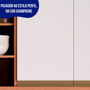 Armário Aéreo 80cm 2 Portas MDP Macadamia Telasul