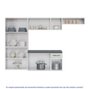Cozinha Modulada 4 Peças 10 Portas 1 Gaveta Alana Telasul