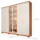 Guarda-Roupa Casal 6 Portas Bater 6 Gavetas La Belle Panan Roupeiro