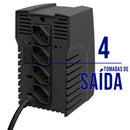 Estabilizador TS Shara Powerest 500VA 4 Tomadas 9116 Bivolt