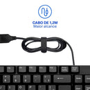 Teclado com Fio e Plug & Play TF100 Multi