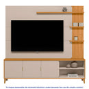 Estante Home para TV até 70" 3 Portas MDP MDF Napoli Linea Brasil