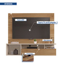Painel para TV até 55" com Nicho Gold Caemmun