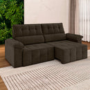 Sofá Retrátil e Reclinável 220 cm Santorini Besthouse