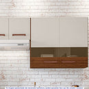 Cozinha Modulada com Balcão 4 Peças 10 Portas em MDP Nala Kit's Paraná