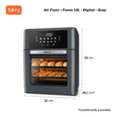 Fritadeira Air Fryer Oven Mondial Afon-12l-fg 12l Digital 20 Preto
