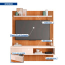 Painel para TV até 55" com Porta Deslizante Jade Caemmun