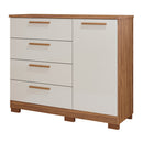 Cômoda 1 Porta 4 Gavetas MDF Malu Panan