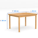 Conjunto de Mesa 4 Cadeiras 100% Madeira Maciça Itália Meneghetti