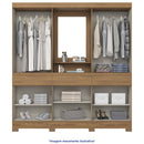 Guarda-Roupa Casal 10 Portas 3 Gavetas Capela B374 Henn Roupeiro
