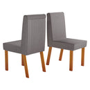 Conjunto de Mesa 8 Cadeiras Tampo MDF Vidro Luxury Bom Pastor