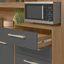Cozinha Compacta 6 Portas 2 Gavetas MDP com Tampo Salsa Nicioli