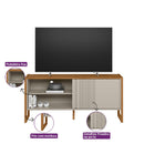 Rack para TV até 55" 1 Porta de Correr Gold Linea Brasil