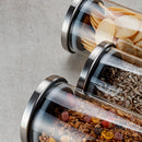 Conjunto de Potes Herméticos 4 Peças em Vidro com Tampa Inox Electrolux