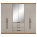 Guarda-Roupa Casal 6 Portas 4 Gavetas Giardino Demóbile Roupeiro