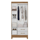 Guarda-Roupa Solteiro 3 Portas Bater 2 Gavetas Lima Moval Roupeiro