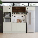 Armário Aéreo 1 Porta Basculante Vidro 120cm Fineze Henn
