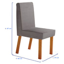 Conjunto de Mesa 8 Cadeiras Tampo MDF Vidro Luxury Bom Pastor