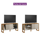 Rack para TV até 55" 1 Porta de Correr Gold Linea Brasil