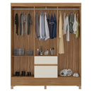 Guarda-Roupa Casal 6 Portas Bater 2 Gavetas Flash II Demóbile Roupeiro