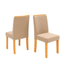 Conjunto de Mesa 4 Cadeiras Tampo MDF com Assento Estofado Celeste DJ