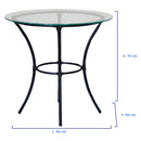 Conjunto de Mesa 4 Cadeiras Tampo de Vidro Happy Hour Cadeiras Fama