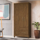 Guarda-Roupa Solteiro 3 Portas Bater 2 Gavetas Lima Moval Roupeiro