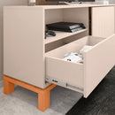 Rack para TV até 55" 01 Porta 01 Gaveta Mondrian Caemmun