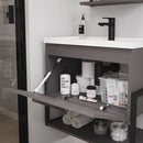 Gabinete para Banheiro 1 Porta Basculante com Espelheira MDF Ipanema MGM