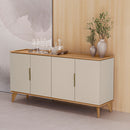 Buffet 4 Portas 2 Prateleiras Internas MDP MDF Évora Linea Brasil