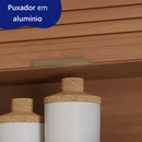 Armário Aéreo 1 Porta Basculante 120cm Macadâmia Telasul