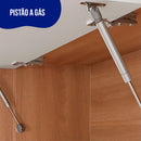 Armário Aéreo 1 Porta Basculante  em MDP 80cm Macadâmia Telasul
