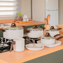 Jogo de Panelas Brinox Antiaderente 8 Peças Ceramic Life Smart Plus