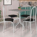 Conjunto de Mesa 4 Cadeiras Tampo Granito Malaga Fabone