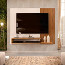 Painel para TV até 50" com 2 Prateleiras e Nicho MDF MDP DJ Móveis Nando