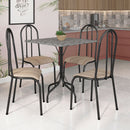 Conjunto de Mesa 4 Cadeiras Tampo Granito Malaga Fabone