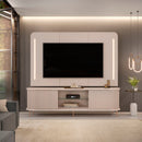 Rank com Painel para TVs até 75" MDF 2 Portas Atlas DJ Móveis