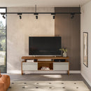 Rack para TV até 70" 2 Portas de Correr MDP e MDF Esmeralda Linea Brasil