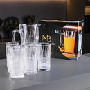 Conjunto Jarra 1L + 6 Copos 320ml Xadrez Essencial Mark Blank