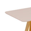 Conjunto de Mesa 4 Cadeiras Tampo MDF com Assento Estofado Celeste DJ