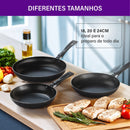 Kit de Frigideiras Rochedo Basic Antiaderente 3 Peças 18cm, 20cm e 24cm
