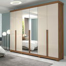 Guarda-Roupa Casal 6 Portas Bater 6 Gavetas MDF Guarapari Panan Roupeiro