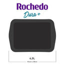 Assadeira Retangular Funda 44cm Antiaderente 6L Rochedo Dura+