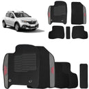 Jogo de Tapete Carpete Sandero Stepway 2008 a 2025 Preto 5 Peças
